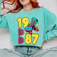 1987 Retro Raised In The 80s Old School Nostalgia Vibes Comfort Colors Sweatshirt Butter 1987 Retro Raised In The 80s Old School Nostalgia Vibes Comfort Colors Sweatshirt Butter