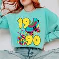 1990 Retro Raised In The 90s Old School Nostalgia Vibes Comfort Colors Sweatshirt Butter