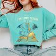 3 Bookish Quote I Am a Book Dragon Not a Worm Reading Book Comfort Colors Sweatshirt Butter