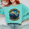 8-Bit Gamer Birder Blue Jay Arcade Nostalgia Nature Comfort Colors Sweatshirt Butter