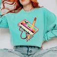 80s 90s Retro Halloween's Party Costume Nostalgia Cassette Comfort Colors Sweatshirt Butter 80s 90s Retro Halloween's Party Costume Nostalgia Cassette Comfort Colors Sweatshirt Butter
