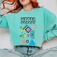 80s Nostalgia Never Forget Comfort Colors Sweatshirt Butter