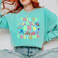 This Is My 90s Costume Mixtape Era Outfits Nostalgia 1990s Premium Tri-Blend Comfort Colors Sweatshirt Butter