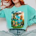 Aqua In The Skies Frutiger Aero Comfort Colors Sweatshirt Butter