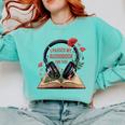 Audiobook Lover Bookish I Paused My Audiobook For This Comfort Colors Sweatshirt Butter