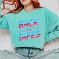 Back To Tapes Retro Cassette Mixtape 80s Nostalgia Comfort Colors Sweatshirt Butter