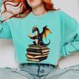 Book Dragon Comfort Colors Sweatshirt Butter
