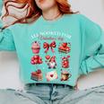 All Booked For Valentine Coquette Bow Girl Women Teacher Comfort Colors Sweatshirt Butter All Booked For Valentine Coquette Bow Girl Women Teacher Comfort Colors Sweatshirt Butter
