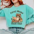 Bookish Feral Moms Book Club Raccoon Mother's Day Bookworm Comfort Colors Sweatshirt Butter Bookish Feral Moms Book Club Raccoon Mother's Day Bookworm Comfort Colors Sweatshirt Butter