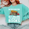 Bookworm Art For Men Women Book Reading Lover Bookish Comfort Colors Sweatshirt Butter