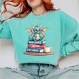 Bookworm Book Dragon Read Books Be Kind Stay Weird Comfort Colors Sweatshirt Butter