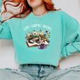 Cats Coffee Books Comfort Colors Sweatshirt Butter