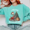 Christmas Outfit I Prefer Halloween Book Reading Skeleton Comfort Colors Sweatshirt Butter Christmas Outfit I Prefer Halloween Book Reading Skeleton Comfort Colors Sweatshirt Butter
