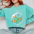 Clownfish Anemonefish Bubbles Water Frutiger Aero Y2K Style Comfort Colors Sweatshirt Butter
