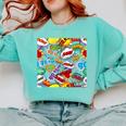 Comic Book Pop Art Modern Fun Comfort Colors Sweatshirt Butter