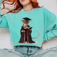 Cute Mouse Reading Book Graduation Comfort Colors Sweatshirt Butter