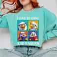 Eagle Love Reading And Eagles Child Book Lover Comfort Colors Sweatshirt Butter