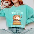 Easily Distracted By Cats And Books Reading Lover Bookish Comfort Colors Sweatshirt Butter Easily Distracted By Cats And Books Reading Lover Bookish Comfort Colors Sweatshirt Butter