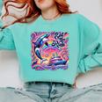 EAT THE RICH 90S NOSTALGIA WHALE ORCA YAHCT RETRO Comfort Colors Sweatshirt Butter EAT THE RICH 90S NOSTALGIA WHALE ORCA YAHCT RETRO Comfort Colors Sweatshirt Butter