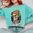 Elder Emo Skeleton Beanie Nostalgia Scene Aesthetic Comfort Colors Sweatshirt Butter Elder Emo Skeleton Beanie Nostalgia Scene Aesthetic Comfort Colors Sweatshirt Butter