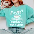 EMC2 Energy Milk x Coffee Science Book Math Lover Comfort Colors Sweatshirt Butter