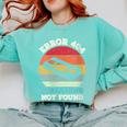 Error 404 Streaming Not Found Nostalgia VHS Retro Tape Comfort Colors Sweatshirt Butter