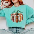 Fall Book Pumpkin Halloween Teacher Librarian Thanksgiving Comfort Colors Sweatshirt Butter