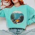 Fish Bowl Frutiger Aero Y2K Retro Vibes Comfort Colors Sweatshirt Butter