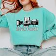 Never Forget Retro Camera Photography Nostalgia Premium Tri-Blend Comfort Colors Sweatshirt Butter