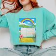 Frutiger Aero Aesthetic Rainbow Glitch Art Comfort Colors Sweatshirt Butter