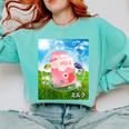 Frutiger Aero Aesthetic Tech Kawaii Strawberry Milk Fishes Comfort Colors Sweatshirt Butter Frutiger Aero Aesthetic Tech Kawaii Strawberry Milk Fishes Comfort Colors Sweatshirt Butter