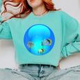 Frutiger Aero Aesthetic Tech Orb Fishes Raglan Baseball Tee Comfort Colors Sweatshirt Butter