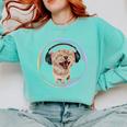 Frutiger Aero Cat Wearing Headphones Bubble 2000s Gen-Z Meme Comfort Colors Sweatshirt Butter Frutiger Aero Cat Wearing Headphones Bubble 2000s Gen-Z Meme Comfort Colors Sweatshirt Butter