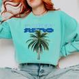 Frutiger Aero Palm Tree Y2k Aesthetic 2000s Trend Comfort Colors Sweatshirt Butter