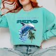 Frutiger Aero Splashy Dolphin Y2k Aesthetic Graphic Comfort Colors Sweatshirt Butter