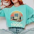 Geek Please Be Patient I'm From The 1900s Retro Computer PC Comfort Colors Sweatshirt Butter