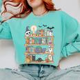 Ghost Book Reading Books Lover Teacher Happy Halloween Comfort Colors Sweatshirt Butter Ghost Book Reading Books Lover Teacher Happy Halloween Comfort Colors Sweatshirt Butter