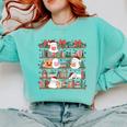 Ghost Christmas Reading Book Lover Library Christmas Teacher Comfort Colors Sweatshirt Butter Ghost Christmas Reading Book Lover Library Christmas Teacher Comfort Colors Sweatshirt Butter
