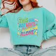 This Girl Just Wants To Be Left Alone Retro Nostalgia Comfort Colors Sweatshirt Butter