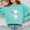Hedgehog Reading Book Full Moon Lake Scenery Comfort Colors Sweatshirt Butter