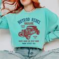 Hotrod Rebel Automotive Nostalgia Old Car Distressed Premium Tri-Blend Comfort Colors Sweatshirt Butter