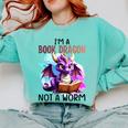 I'm A Book Dragon Not A Worm Comfort Colors Sweatshirt Butter