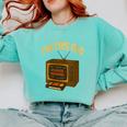 I'm This Old Please Rewind 80s 90s Nostalgia VHS VCR Comfort Colors Sweatshirt Butter