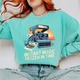 Instant Magic Frozen In Time Retro Camera Nostalgia Comfort Colors Sweatshirt Butter
