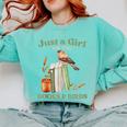 Just a Girl Who Loves Books And Birds Book Reading Bird Love Comfort Colors Sweatshirt Butter Just a Girl Who Loves Books And Birds Book Reading Bird Love Comfort Colors Sweatshirt Butter