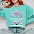 Just a Girl Who Loves Books Reading Book Butterfly Bookworm Comfort Colors Sweatshirt Butter