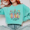 Just One More Chapter Book Lovers For Women Comfort Colors Sweatshirt Butter