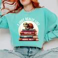 I Just Really Like Turtles And Books OK Turtle Reading Comfort Colors Sweatshirt Butter