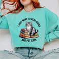 I Just Want To Read Books And Pet Cats Raglan Baseball Tee Comfort Colors Sweatshirt Butter I Just Want To Read Books And Pet Cats Raglan Baseball Tee Comfort Colors Sweatshirt Butter