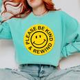 Be Kind Rewind Shirt Retro Nostalgia Sticker 80s 90s Tee Premium Tri-Blend Comfort Colors Sweatshirt Butter